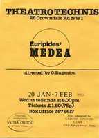 Free download Medea Theatro Technis Leaflet 1982 free photo or picture to be edited with GIMP online image editor