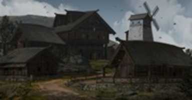 Free download Medieval Homestead - Concept Art free photo or picture to be edited with GIMP online image editor