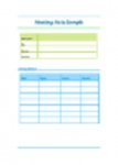 Téléchargez gratuitement un exemple de note de réunion modèle Microsoft Word, Excel ou Powerpoint, à modifier gratuitement avec LibreOffice en ligne ou OpenOffice Desktop en ligne.
