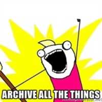 Free download meme: archive all da things free photo or picture to be edited with GIMP online image editor