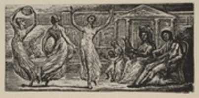 Free download Menalcus Watching Women Dance, from Thorntons Pastorals of Virgil free photo or picture to be edited with GIMP online image editor