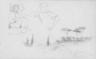 Free download Men; Landscape with Pines, Certosa free photo or picture to be edited with GIMP online image editor