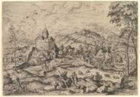 Free download Mercury Lulling Argus to Sleep from Landscapes with Biblical and Mythological Scenes free photo or picture to be edited with GIMP online image editor
