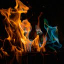 mesmerizing flame in hues of yellow and green  screen for extension Chrome web store in OffiDocs Chromium
