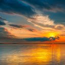mesmerizing sunset over the sea  screen for extension Chrome web store in OffiDocs Chromium