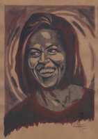 Free download MICHELE OBAMA POR PABLO ALEANDRO free photo or picture to be edited with GIMP online image editor
