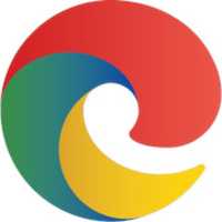Free download Microsoft Egde logo merged with google chrome colours free photo or picture to be edited with GIMP online image editor