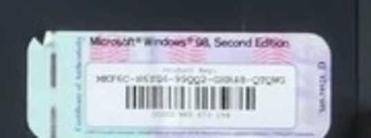 Free download Microsoft Windows 98 SE Product Key free photo or picture to be edited with GIMP online image editor