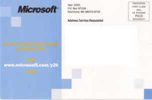 Free download Microsoft Year 2000 postcard free photo or picture to be edited with GIMP online image editor