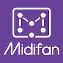 midifan  screen for extension Chrome web store in OffiDocs Chromium