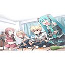 Layar Miku And Friends 27 1366x768 untuk ekstensi toko web Chrome di OffiDocs Chromium