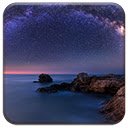 Milky Way Over The Sea  screen for extension Chrome web store in OffiDocs Chromium