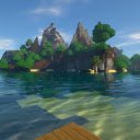 Minecraft Island View – Tropical Nature  screen for extension Chrome web store in OffiDocs Chromium