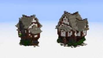 Free download Minecraft Medieval Medium Houses - Screenshot free photo or picture to be edited with GIMP online image editor