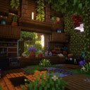 Minecraft Overgrown Cabin Live Wallpaper  screen for extension Chrome web store in OffiDocs Chromium