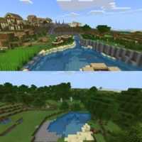 Free download Minecraft: Survival World 1 Year Comparison - Screenshot free photo or picture to be edited with GIMP online image editor