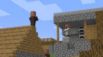 Unduh gratis Minecraft Villager Staring Match - Tangkapan layar foto atau gambar gratis untuk diedit dengan editor gambar online GIMP