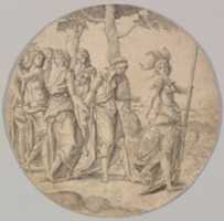 Free download Minerva Leading a Procession of Women free photo or picture to be edited with GIMP online image editor