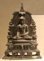 Free download Miniature Shrine with the Enthroned Buddha free photo or picture to be edited with GIMP online image editor