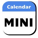 MiniCal  screen for extension Chrome web store in OffiDocs Chromium