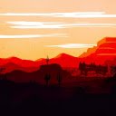 Minimalist Desert Landscape  screen for extension Chrome web store in OffiDocs Chromium