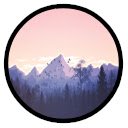 Minimalistisch Mountains-scherm voor uitbreiding Chrome-webwinkel in OffiDocs Chromium