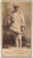 Free download Minnie Maddern, from the Actors and Actresses series (N45, Type 1) for Virginia Brights Cigarettes free photo or picture to be edited with GIMP online image editor