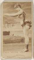 Free download Miss Nelson, Paris, from the Actors and Actresses series (N45, Type 1) for Virginia Brights Cigarettes free photo or picture to be edited with GIMP online image editor