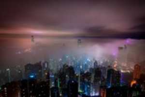Бесплатно скачать Туманный финансовый район Гонконга 1920x 1280 бесплатную фотографию или картинку для редактирования с помощью онлайн-редактора изображений GIMP