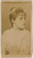 Free download Mlle Alencon, from the Actors and Actresses series (N45, Type 8) for Virginia Brights Cigarettes free photo or picture to be edited with GIMP online image editor