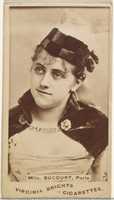 Free download Mlle. Bucourt, Paris, from the Actors and Actresses series (N45, Type 1) for Virginia Brights Cigarettes free photo or picture to be edited with GIMP online image editor