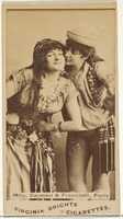 Free download Mlle. Carmen and Franciolli, Paris, from the Actors and Actresses series (N45, Type 1) for Virginia Brights Cigarettes free photo or picture to be edited with GIMP online image editor