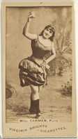Free download Mlle. Carmen, Paris, from the Actors and Actresses series (N45, Type 1) for Virginia Brights Cigarettes free photo or picture to be edited with GIMP online image editor