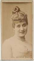 Free download Mlle. Delarme, from the Actors and Actresses series (N45, Type 8) for Virginia Brights Cigarettes free photo or picture to be edited with GIMP online image editor