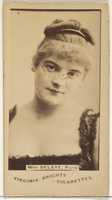 Free download Mlle. Delaye, Paris, from the Actors and Actresses series (N45, Type 1) for Virginia Brights Cigarettes free photo or picture to be edited with GIMP online image editor
