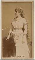 Free download Mlle. Dimitri, from the Actors and Actresses series (N45, Type 8) for Virginia Brights Cigarettes free photo or picture to be edited with GIMP online image editor