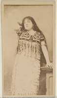 Free download Mlle Elza, from the Actors and Actresses series (N45, Type 8) for Virginia Brights Cigarettes free photo or picture to be edited with GIMP online image editor
