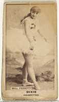 Free download Mlle. Ferett, from the Actors and Actresses series (N45, Type 1) for Dixie Cigarettes free photo or picture to be edited with GIMP online image editor