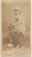 Free download Mlle. Helen Lamont, from the Actors and Actresses series (N45, Type 1) for Virginia Brights Cigarettes free photo or picture to be edited with GIMP online image editor