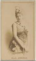 Free download Mlle. Jennings, from the Actors and Actresses series (N45, Type 8) for Virginia Brights Cigarettes free photo or picture to be edited with GIMP online image editor