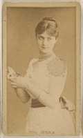 Free download Mlle. Jesika, from the Actors and Actresses series (N45, Type 8) for Virginia Brights Cigarettes free photo or picture to be edited with GIMP online image editor