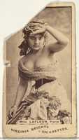 Free download Mlle. Lafleur, Paris, from the Actors and Actresses series (N45, Type 1) for Virginia Brights Cigarettes free photo or picture to be edited with GIMP online image editor