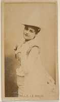 Free download Mlle. Le Brun, from the Actors and Actresses series (N45, Type 8) for Virginia Brights Cigarettes free photo or picture to be edited with GIMP online image editor