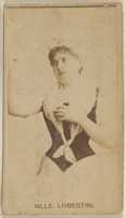 Free download Mlle. Lobestini, from the Actors and Actresses series (N45, Type 8) for Virginia Brights Cigarettes free photo or picture to be edited with GIMP online image editor