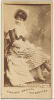 Free download Mlle. Magnier, Paris, from the Actors and Actresses series (N45, Type 1) for Virginia Brights Cigarettes free photo or picture to be edited with GIMP online image editor