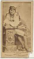 Free download Mlle. Marceline, Paris, from the Actors and Actresses series (N45, Type 1) for Virginia Brights Cigarettes free photo or picture to be edited with GIMP online image editor