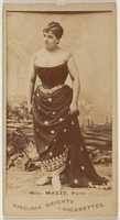 Free download Mlle. Mazze, Paris, from the Actors and Actresses series (N45, Type 1) for Virginia Brights Cigarettes free photo or picture to be edited with GIMP online image editor