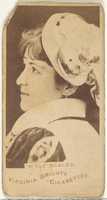 Free download Mlle Ncalda, from the Actors and Actresses series (N45, Type 1) for Virginia Brights Cigarettes free photo or picture to be edited with GIMP online image editor