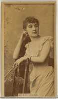 Free download Mlle. Olga, from the Actors and Actresses series (N45, Type 8) for Virginia Brights Cigarettes free photo or picture to be edited with GIMP online image editor