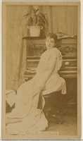 Free download Mlle. Roman, from the Actors and Actresses series (N45, Type 8) for Virginia Brights Cigarettes free photo or picture to be edited with GIMP online image editor